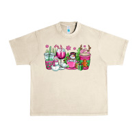 Sandshell pink christmas snowman coffee cups Urban Heavy Tee - OliviaCreatesArt