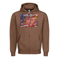 Patriotic Nurse Certified Medical Assistant Medilcal Symbol Background Zipper Hoodie | Teevron