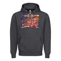 Smoke patriotic nurse certified medical assistant medilcal symbol background Zipper Hoodie - BarkalooDesign