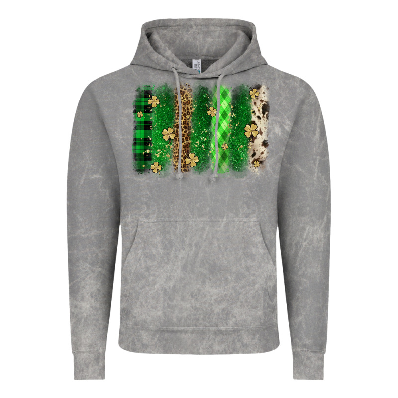 St. Patrick's Day Brushstroke Vintage Hoodie by OliviaCreatesArt | Teevron