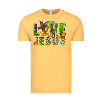 Vintage Mustard Love like Jesus Vintage Tee - CowGirlArtShop