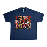 Navy three up three down baseball Urban Heavy Tee - Jasminsmagicworld