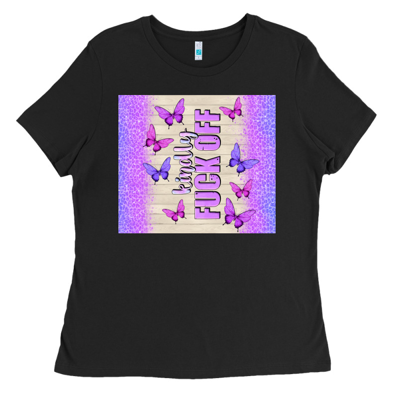 Kindly Fuck Off Ladies Tee by TumblerDesignByShophia | Teevron