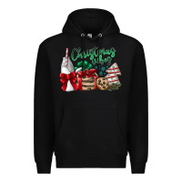 Black Christmas Vibes Premium Hoodie - CowhideDigitalArt