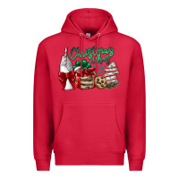 Cardinal Christmas Vibes Premium Hoodie - CowhideDigitalArt