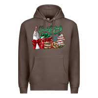 Coffee Christmas Vibes Premium Hoodie - CowhideDigitalArt