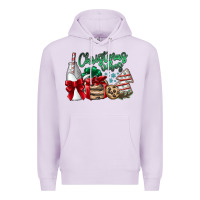 Lilac Christmas Vibes Premium Hoodie - CowhideDigitalArt