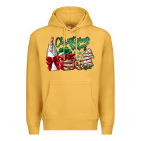 Mustard Christmas Vibes Premium Hoodie - CowhideDigitalArt