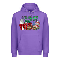 Purple Christmas Vibes Premium Hoodie - CowhideDigitalArt