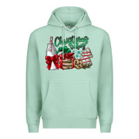 Seafoam Christmas Vibes Premium Hoodie - CowhideDigitalArt
