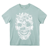 Arona Matching Family French Bulldog Dog Skull Costume Halloween Heavy Core Tee - maiPhamDesign