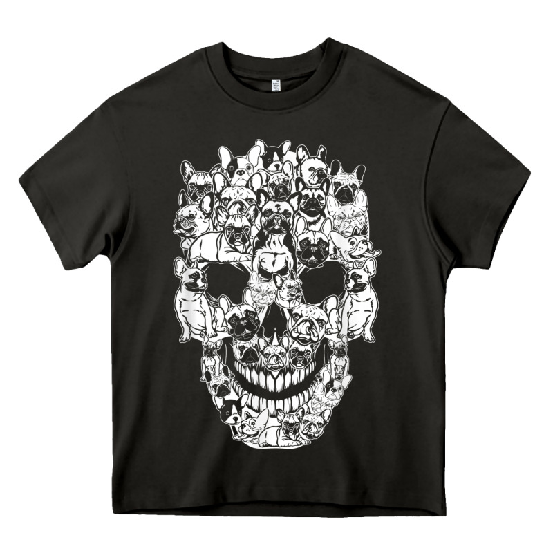 Matching Family French Bulldog Dog Skull Costume Halloween Heavy Core Tee by maiPhamDesign | Teevron