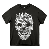 Asphalt Matching Family French Bulldog Dog Skull Costume Halloween Heavy Core Tee - maiPhamDesign