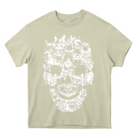 Mossy Matching Family French Bulldog Dog Skull Costume Halloween Heavy Core Tee - maiPhamDesign