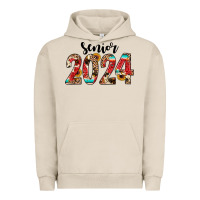 Pigment French Oak senior 2024 western Urban Hoodie - JahusDesignShop