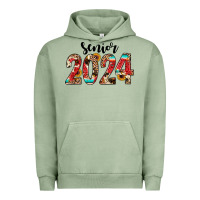 Pigment Oil Green senior 2024 western Urban Hoodie - JahusDesignShop