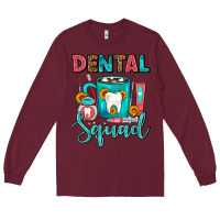 Burgundy Coffee Scrubs And Prophy Paste Dentist Coffee cup Long Sleeve Tee - FaDigitalArtStudio