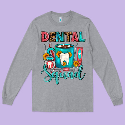 Coffee Scrubs And Prophy Paste Dentist Coffee Cup Long Sleeve Tee Designed By Fadigitalartstudio