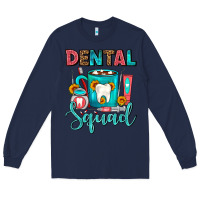 Navy Coffee Scrubs And Prophy Paste Dentist Coffee cup Long Sleeve Tee - FaDigitalArtStudio