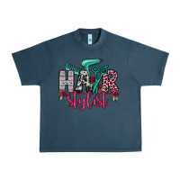 Midnight Navy hair stylist Urban Heavy Tee - OliviaCreatesArt