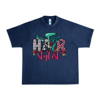 Navy hair stylist Urban Heavy Tee - OliviaCreatesArt