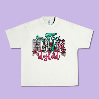 Hair Stylist Urban Heavy Tee Designed By Oliviacreatesart