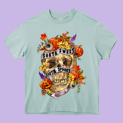 Sorta Sweet Sorta Spooky Heavy Core Tee Designed By Ranaportraitstore