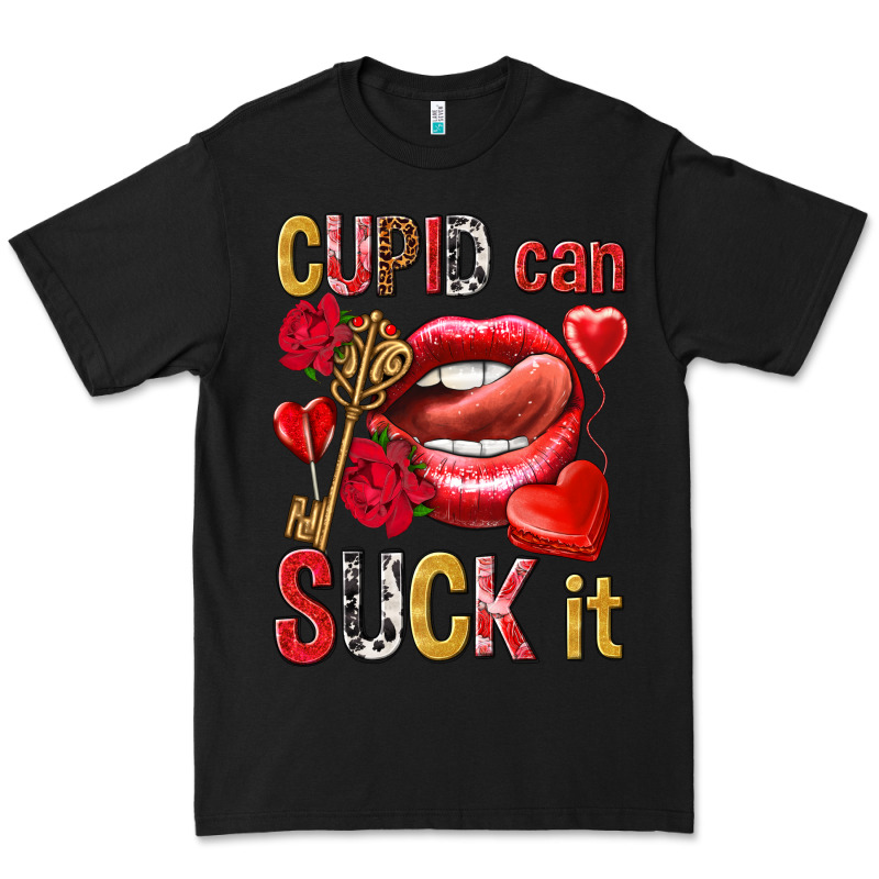 Cupid Can Suck It Valentine's Day Premium Tee by HowdyJamesFarm | Teevron