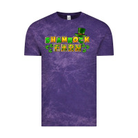 Cloud Purple St. Patrick's Shamrock farm Vintage Tee - CowGirlArtShop