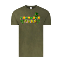 Vintage Olive St. Patrick's Shamrock farm Vintage Tee - CowGirlArtShop