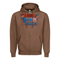 Chestnut boom boom baby 4th of july Zipper Hoodie - BarkalooDesign