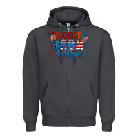 Boom Boom Baby 4th Of July Zipper Hoodie | Teevron