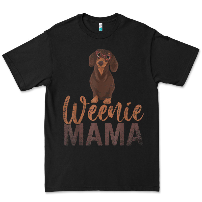 Dog Lover Women Gift Weenie Mama Pet Mom Wiener Dachshund Premium Tee by maiPhamDesign | Teevron
