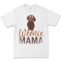 White Dog Lover Women Gift Weenie Mama Pet Mom Wiener Dachshund Premium Tee - maiPhamDesign