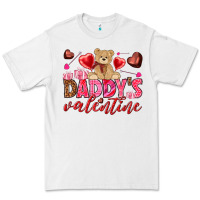 White Daddy's Valentine Premium Tee - HowdyJamesFarm