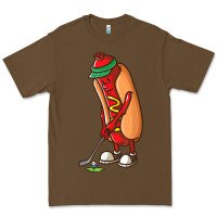 Cacao Funny Golfing Hot Dog Golf Gifts Shirts for Men Boys Golfer Premium Tee - maiPhamDesign