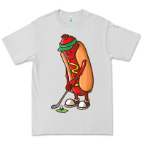 Dove Grey Funny Golfing Hot Dog Golf Gifts Shirts for Men Boys Golfer Premium Tee - maiPhamDesign