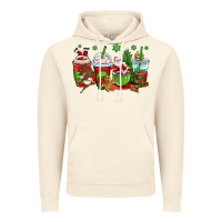 Vintage Artic christmas santa claus coffee cups Vintage Hoodie - OliviaCreatesArt