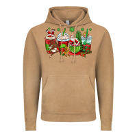 Vintage Camel christmas santa claus coffee cups Vintage Hoodie - OliviaCreatesArt