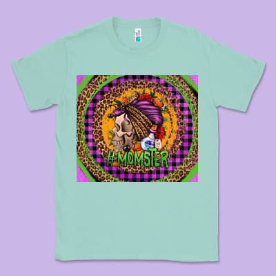 Momster Halloween Momlife Classic Tee Designed By Jasminsmagicworld