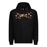 Black for the love of the game baseball Premium Hoodie - Jasminsmagicworld