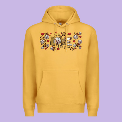 For The Love Of The Game Baseball Premium Hoodie Designed By Jasminsmagicworld