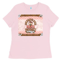 Bubblegum Pink Oversimulated mama university Ladies Tee - TumblerDesignByShophia