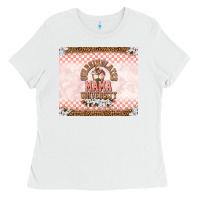 White Oversimulated mama university Ladies Tee - TumblerDesignByShophia