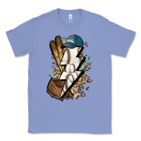 Colony Blue Lightning bolt Baseball Classic Tee - HowdyJamesFarm