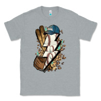 Heather Grey Lightning bolt Baseball Classic Tee - HowdyJamesFarm