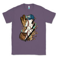 Lavender Lightning bolt Baseball Classic Tee - HowdyJamesFarm