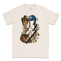Natural Lightning bolt Baseball Classic Tee - HowdyJamesFarm