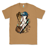 Toasted Coconut Lightning bolt Baseball Classic Tee - HowdyJamesFarm