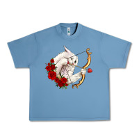 Pebble Blue cupid cat Urban Heavy Tee - OliviaCreatesArt